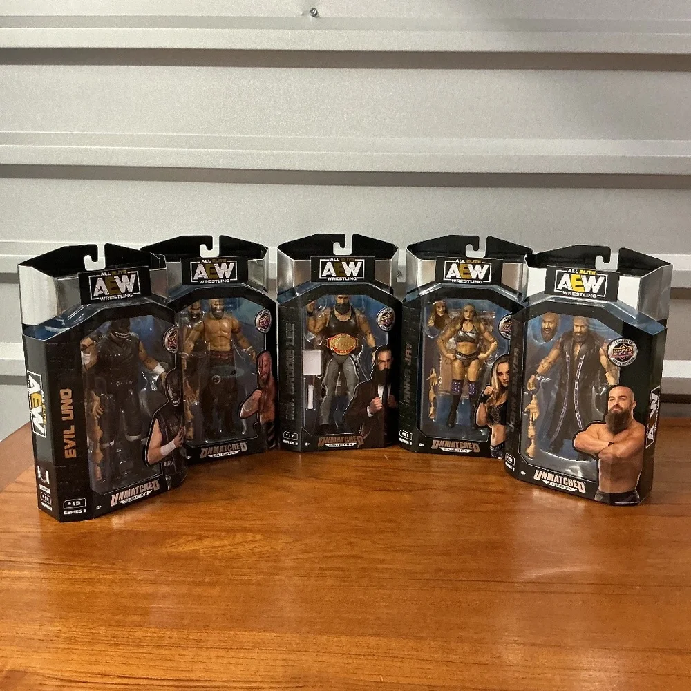 AEW All Elite Wrestling Upper Deck Series 3 Figures Lot Of 5